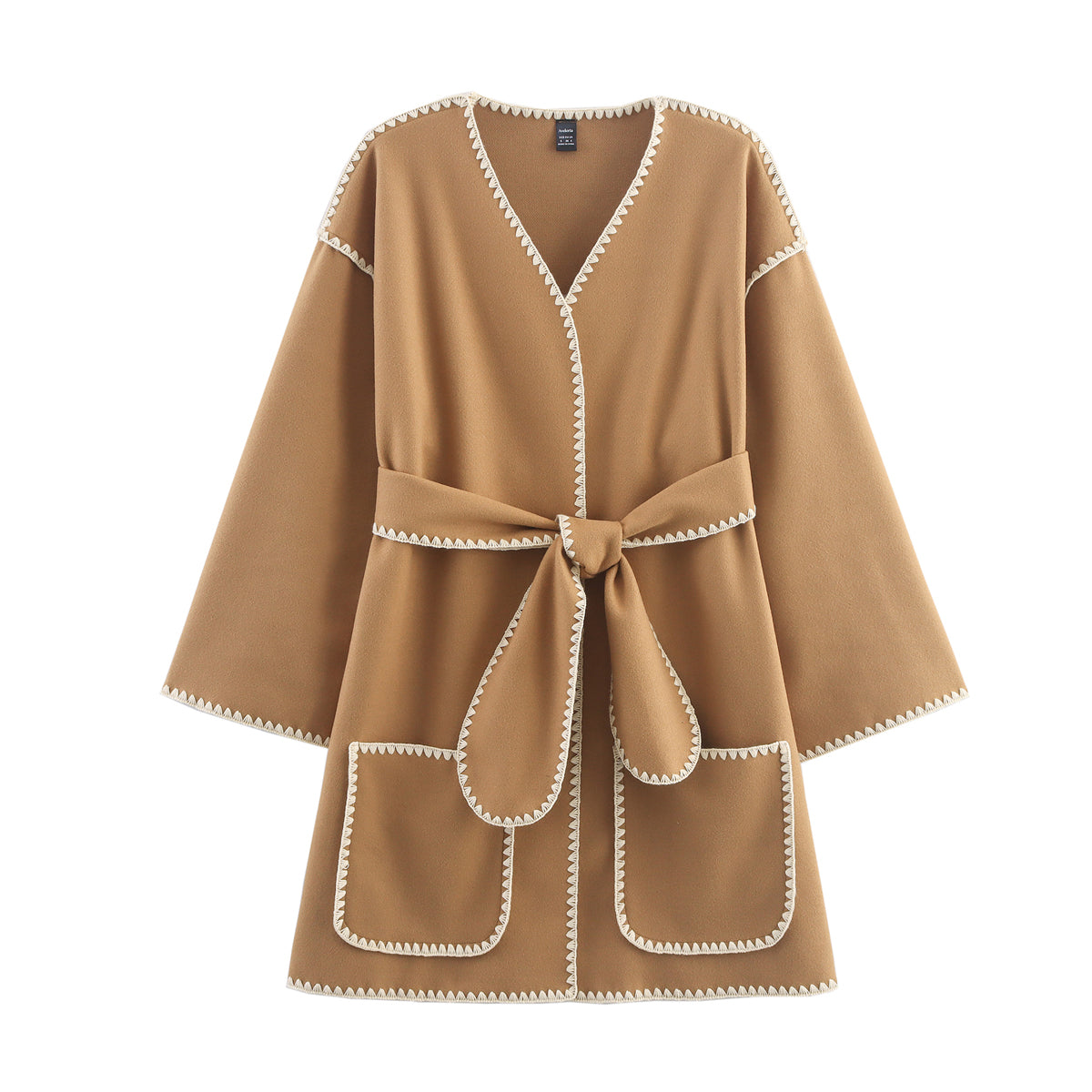 The Beige Agenda Belted Coat