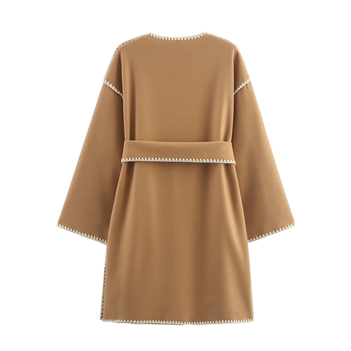 The Beige Agenda Belted Coat