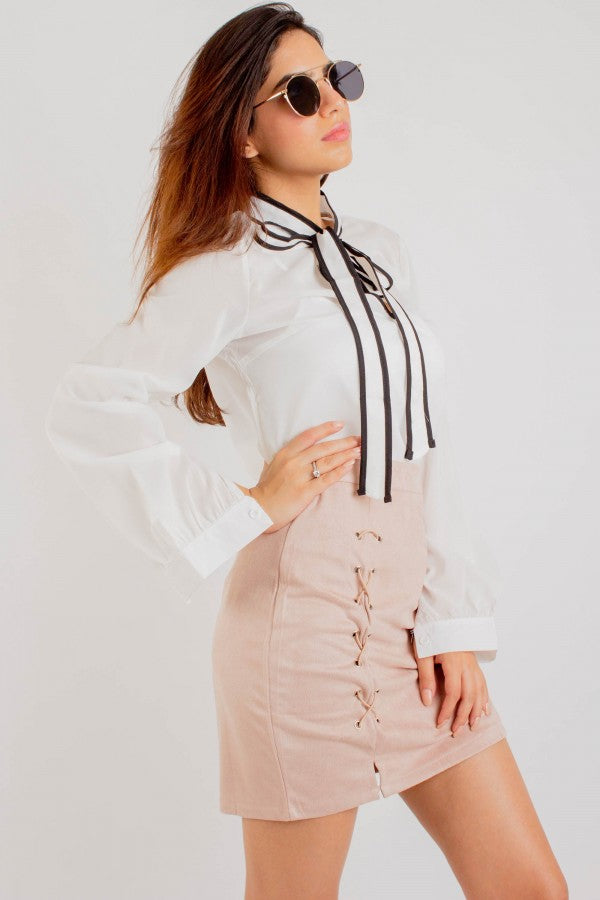 Lace Up Skirt