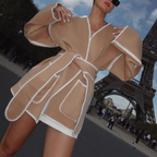 The Beige Agenda Belted Coat