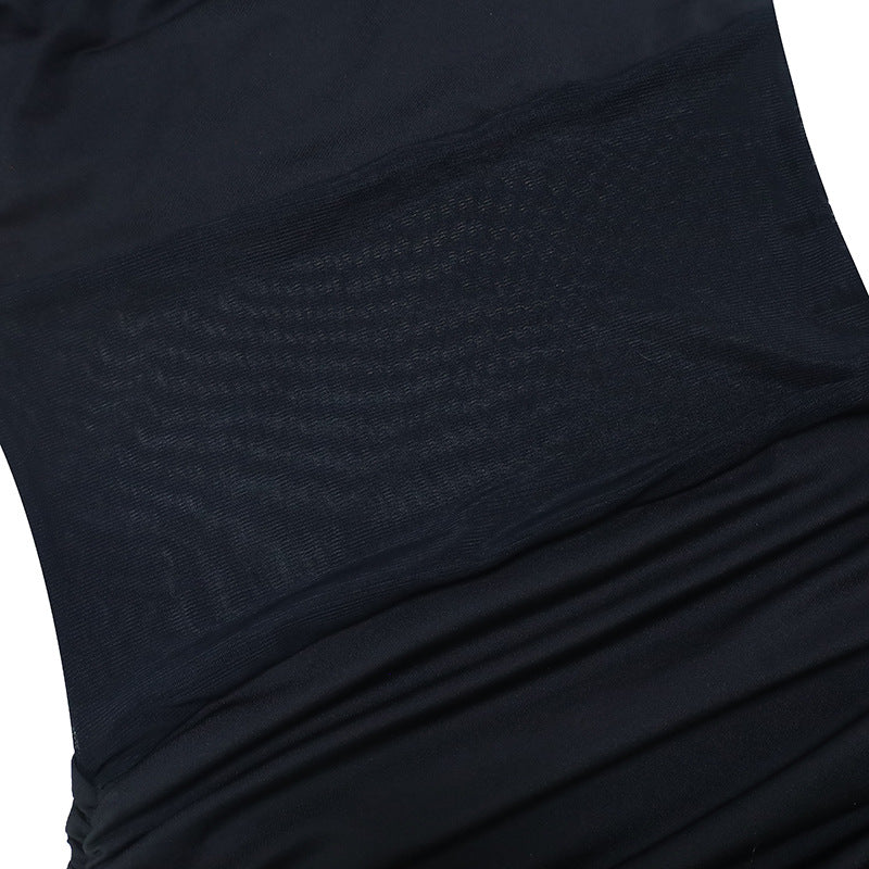 Midnight Tidal Silhouette Dress