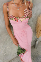 Pink Petal Girdling Dress