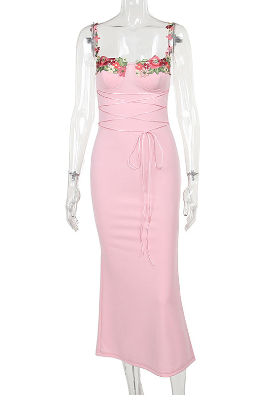 Pink Petal Girdling Dress