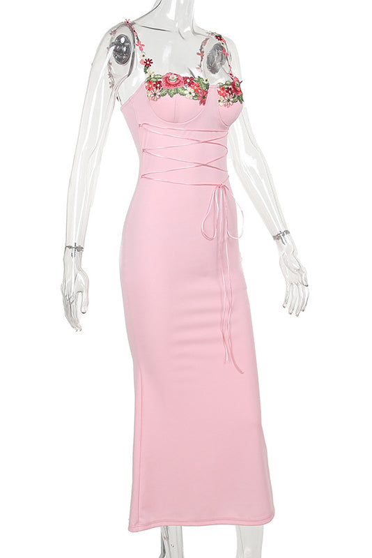 Pink Petal Girdling Dress
