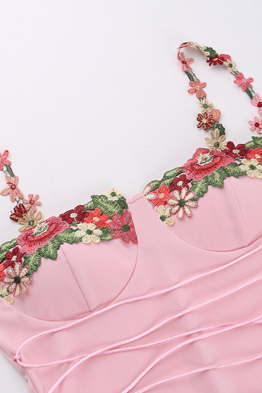 Pink Petal Girdling Dress