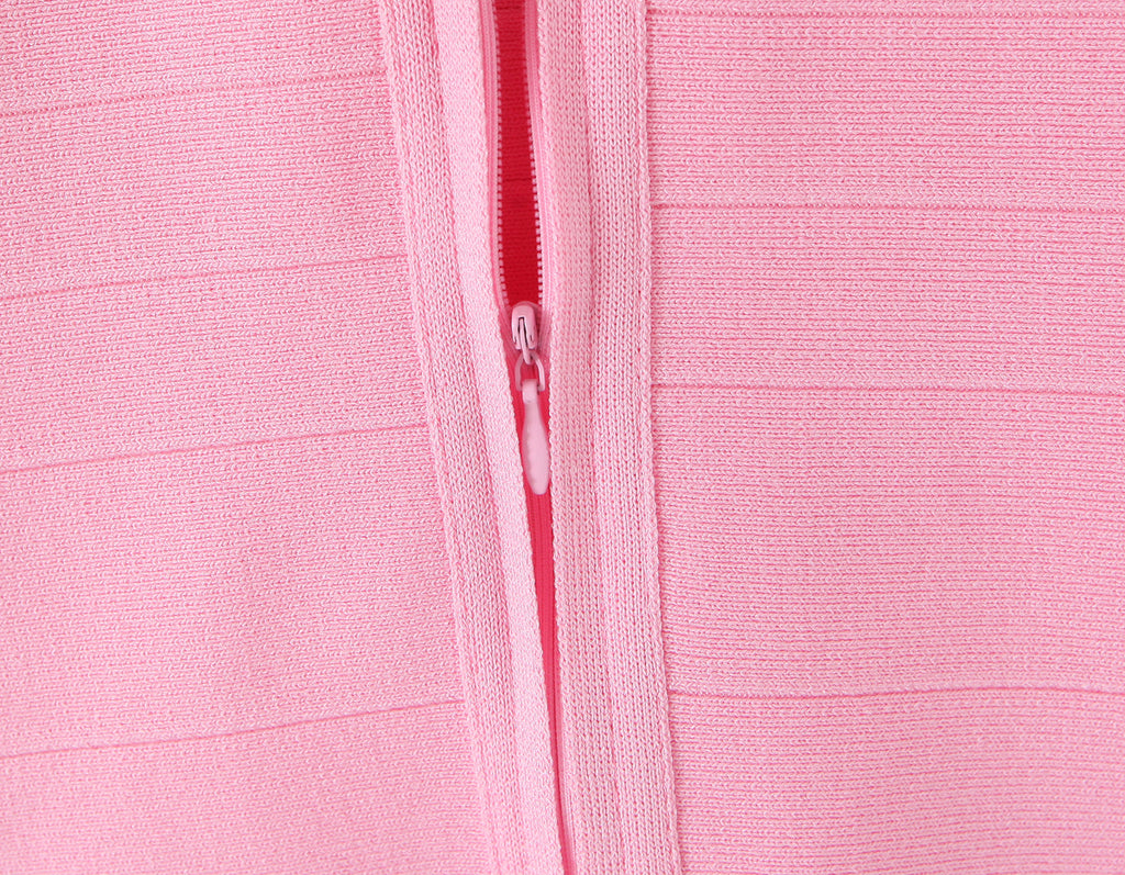 Pink Sculpt Bandage Dress