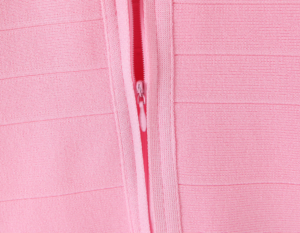 Pink Sculpt Bandage Dress