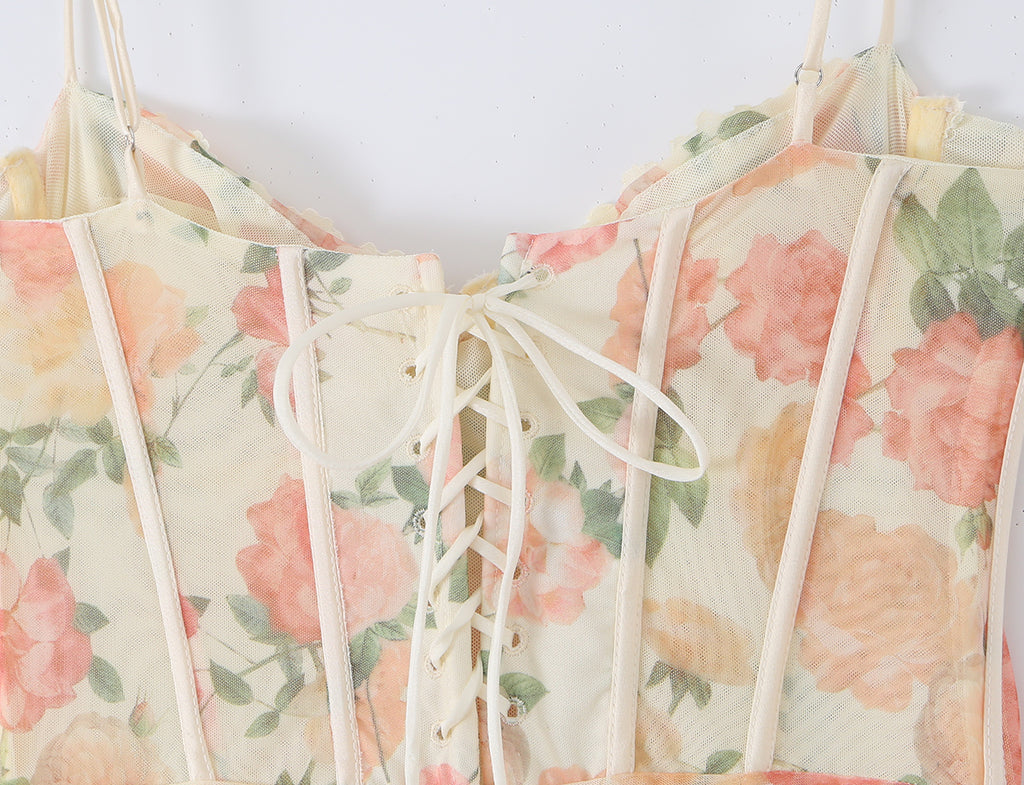 Rosalie Floral Corset Dress