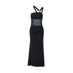 Midnight Tidal Silhouette Dress