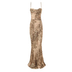 Aurelia Drape Column Gown