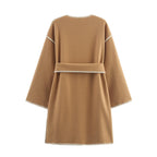The Beige Agenda Belted Coat