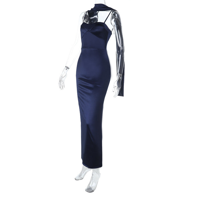 Celestine Satin Evening Dress