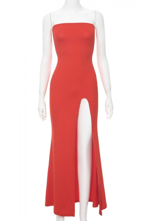 Cherry Bombshell Tube Dress
