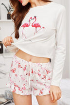 Flamingo Tee & Shorts Set