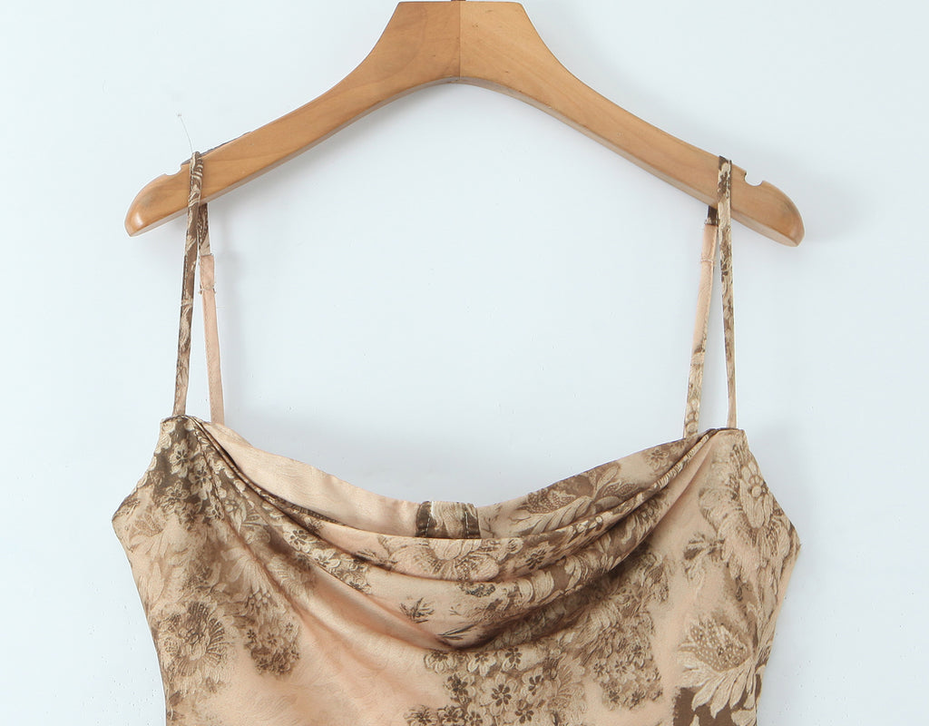 Aurelia Drape Column Gown