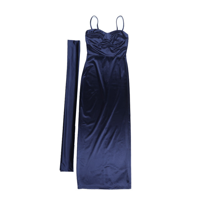 Celestine Satin Evening Dress