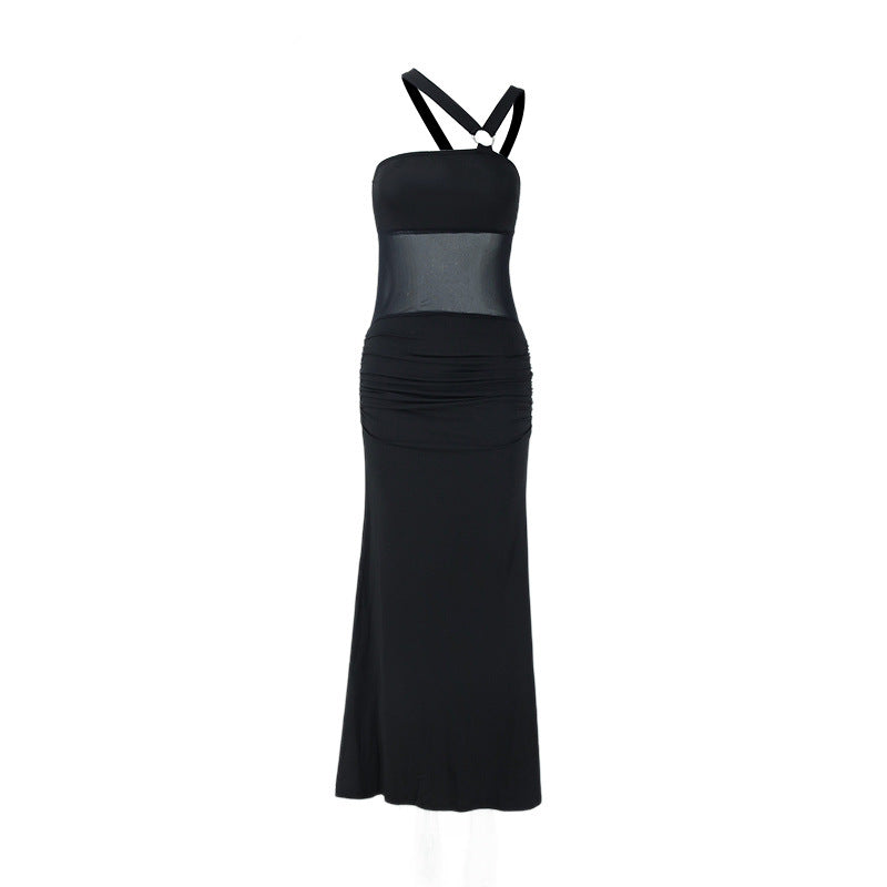 Midnight Tidal Silhouette Dress