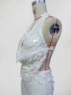 Ivory Sequin Halter Set
