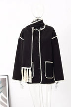 Plush Coat & Scarf Set