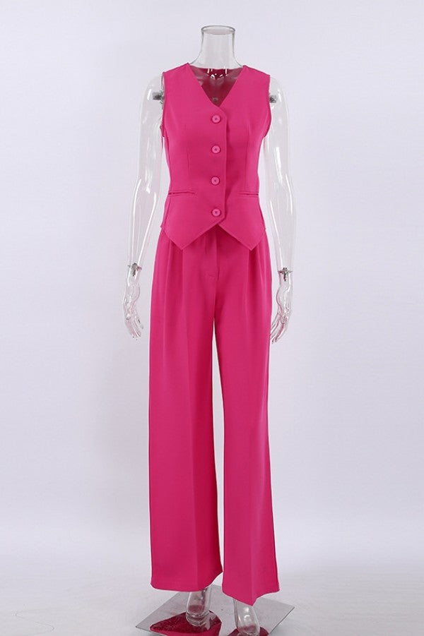 Girl Boss Waist Coat Set