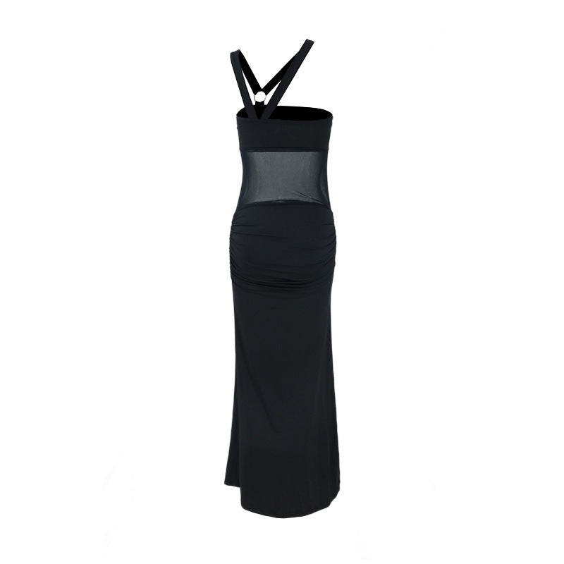 Midnight Tidal Silhouette Dress
