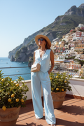 Girl Boss Linen Co-ords Blue