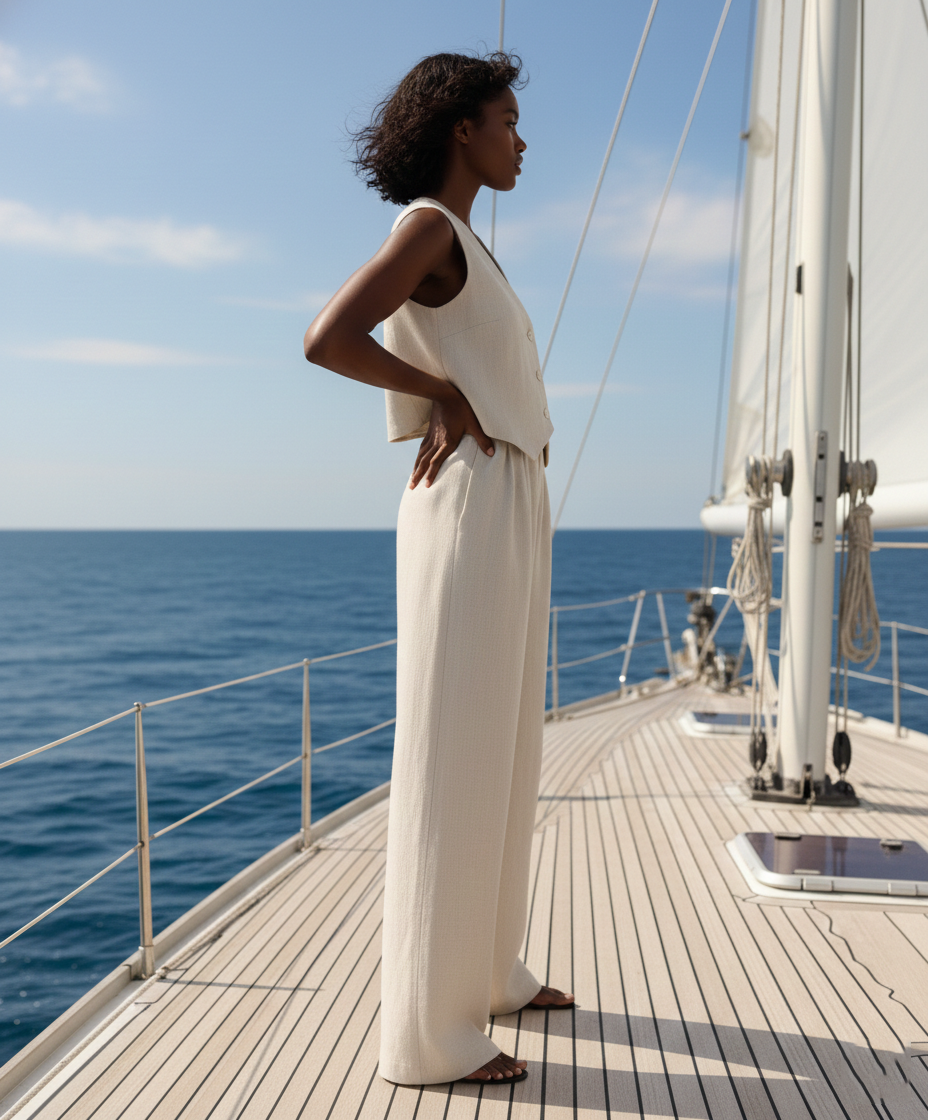 Girl Boss Linen Co-ords Beige