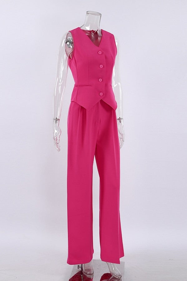 Girl Boss Waist Coat Set