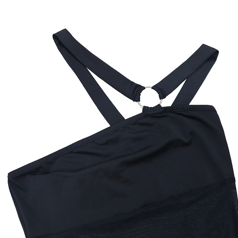 Midnight Tidal Silhouette Dress