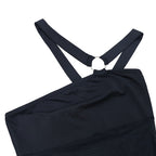 Midnight Tidal Silhouette Dress