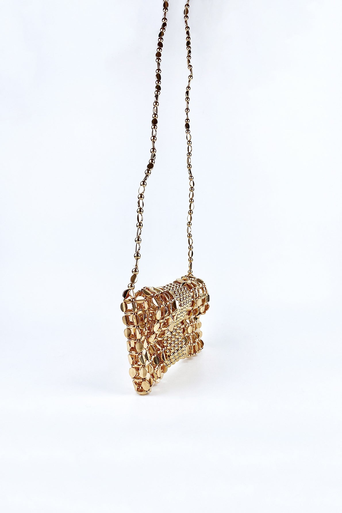 Golden Beaded Luxe Bag