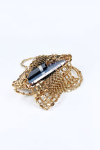 Golden Beaded Luxe Bag