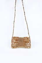 Golden Beaded Luxe Bag