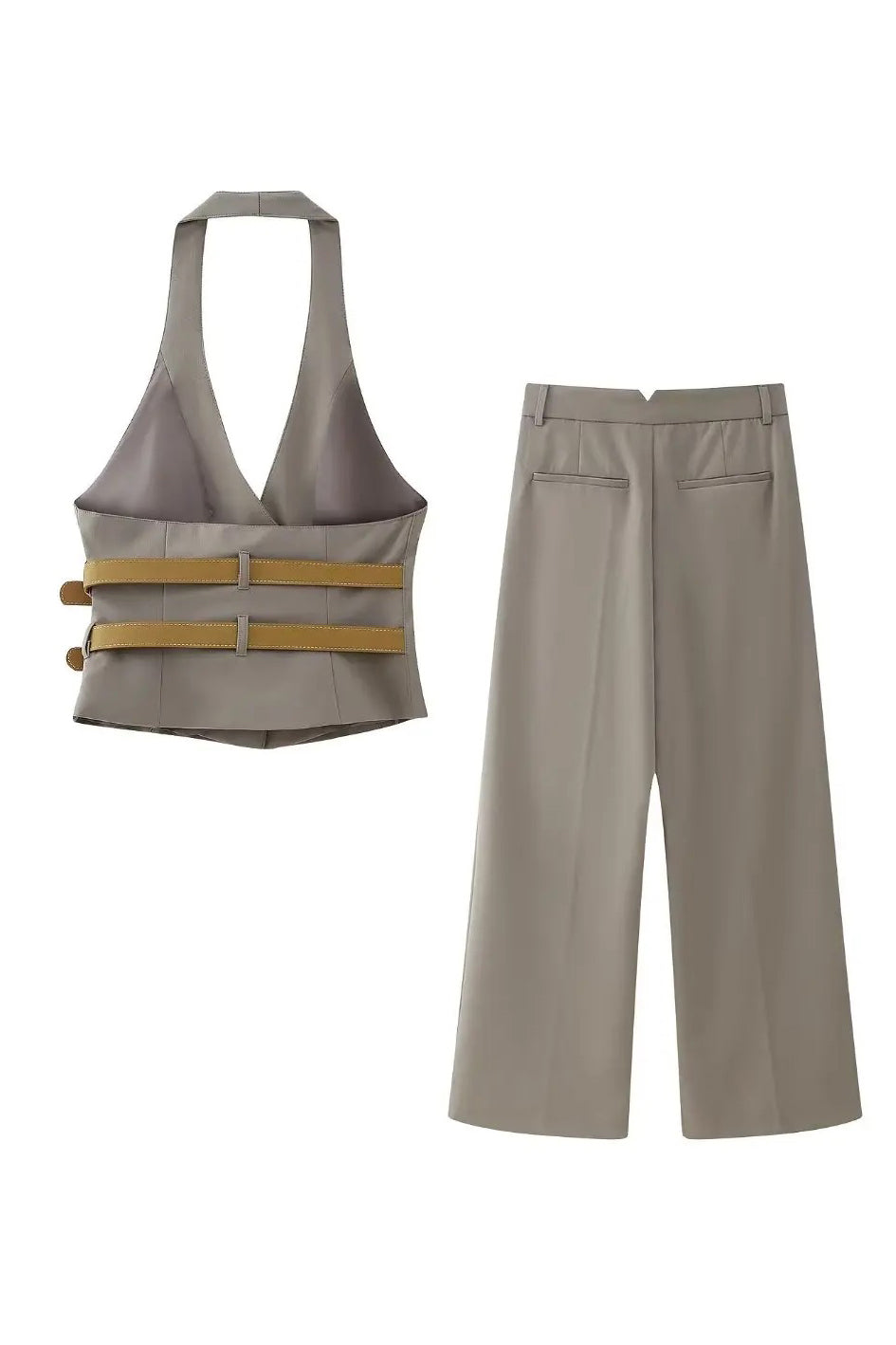 Retro Belt Halter Co-ords