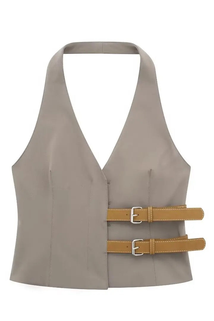 Retro Belt Halter Co-ords