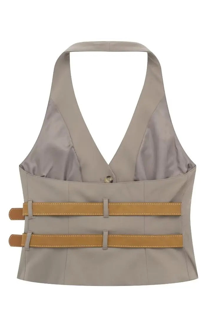 Retro Belt Halter Co-ords