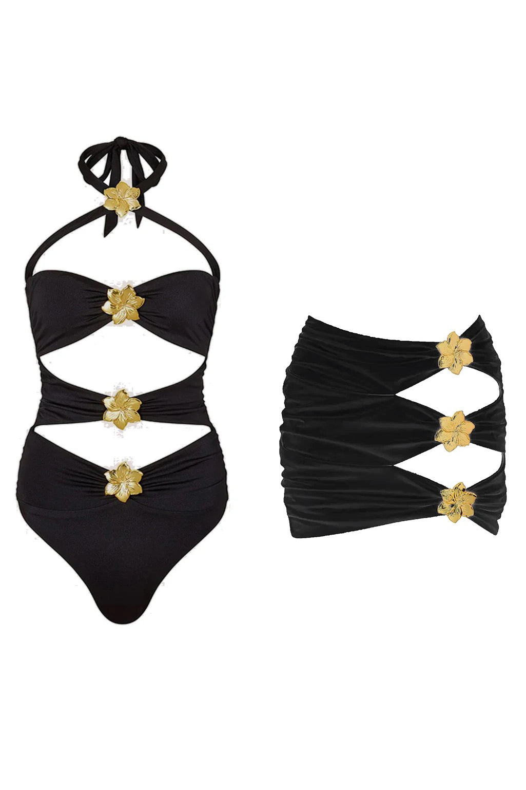 Starlit Petals Monokini Set