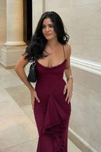 Ruffle Me Red Dress