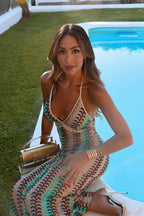 Sunwave Crochet Maxi Dress