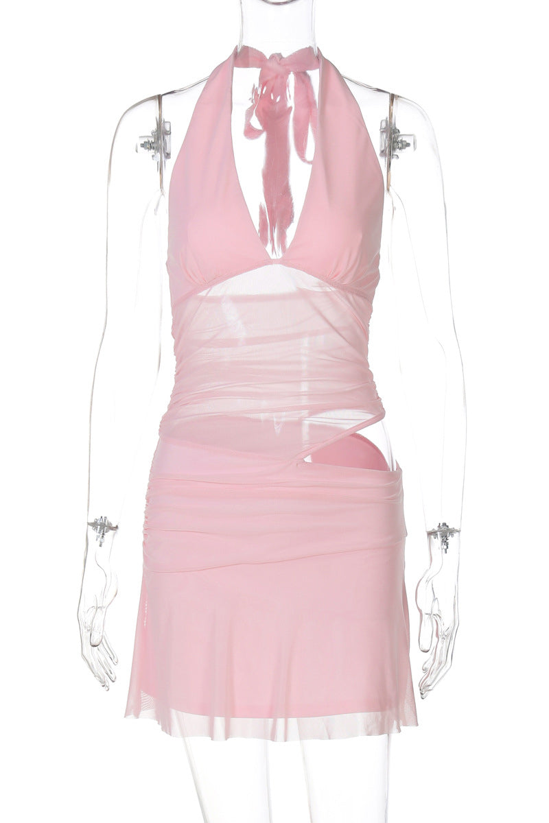 Sheer Bliss V-Neck Mini