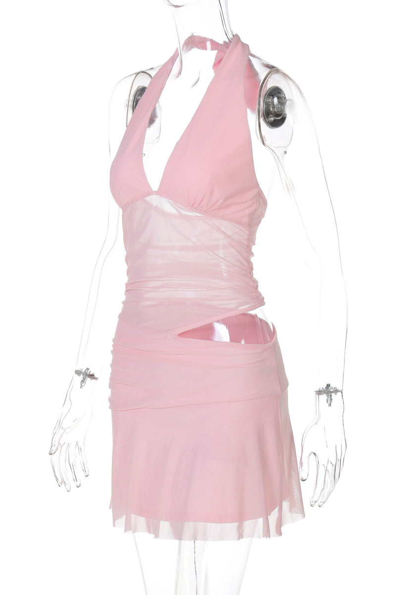 Sheer Bliss V-Neck Mini
