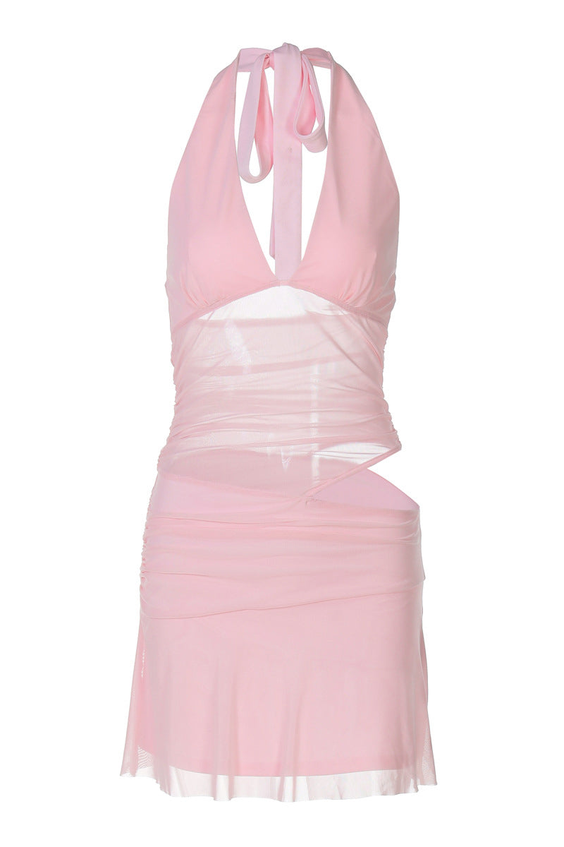 Sheer Bliss V-Neck Mini