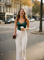 Emerald Hour Corset Top