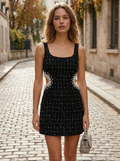 Sassy Pearl Tweed Dress