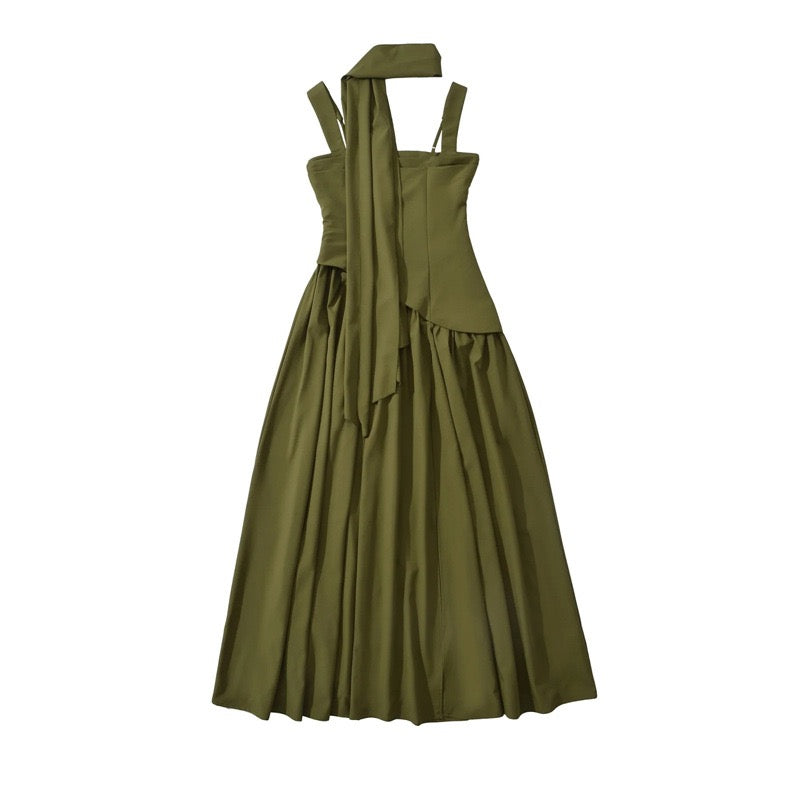 Olive Eclipse Maxi Dress