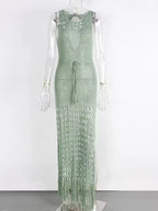Coastal Siren Crochet Dress
