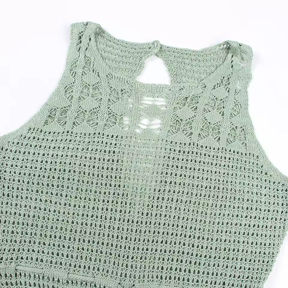 Coastal Siren Crochet Dress