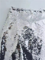 Silver Sin Sequin Skirt
