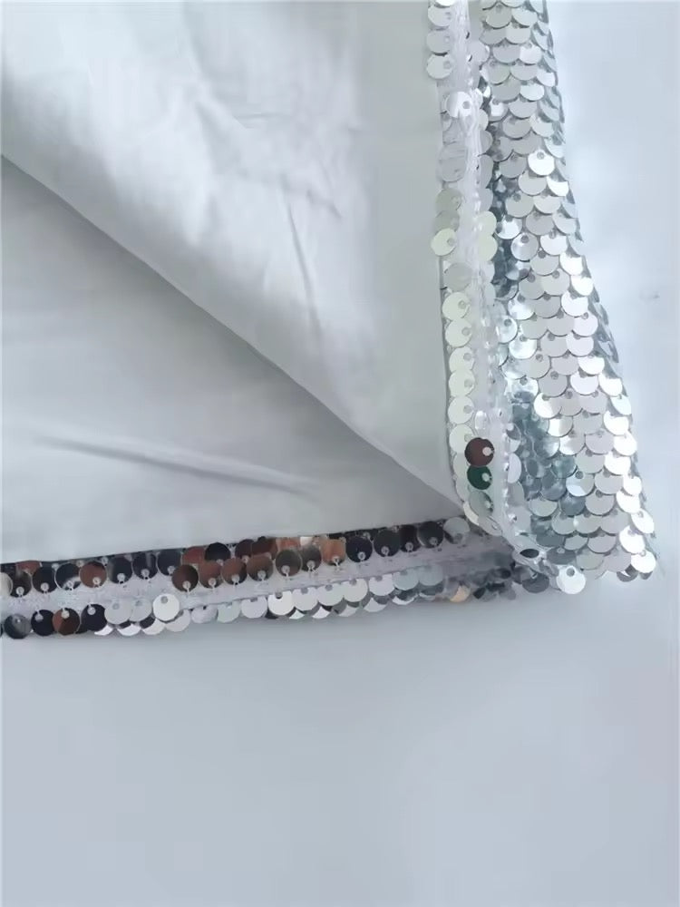 Silver Sin Sequin Skirt