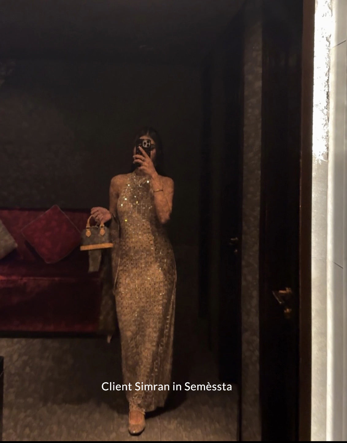 Seraphine Grid Dress